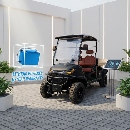 Green Rider SC Lithium Off Road Lifted Golf Cart 2 Seats With Cargo Box 3 Years battery Warranty