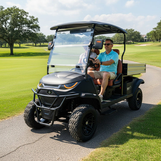 Green Rider SC Lithium Off Road Lifted Golf Cart 2 Seats With Cargo Box 3 Years battery Warranty
