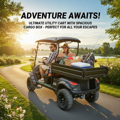 Green Rider SC Lithium Off Road Lifted Golf Cart 2 Seats With Cargo Box 3 Years battery Warranty