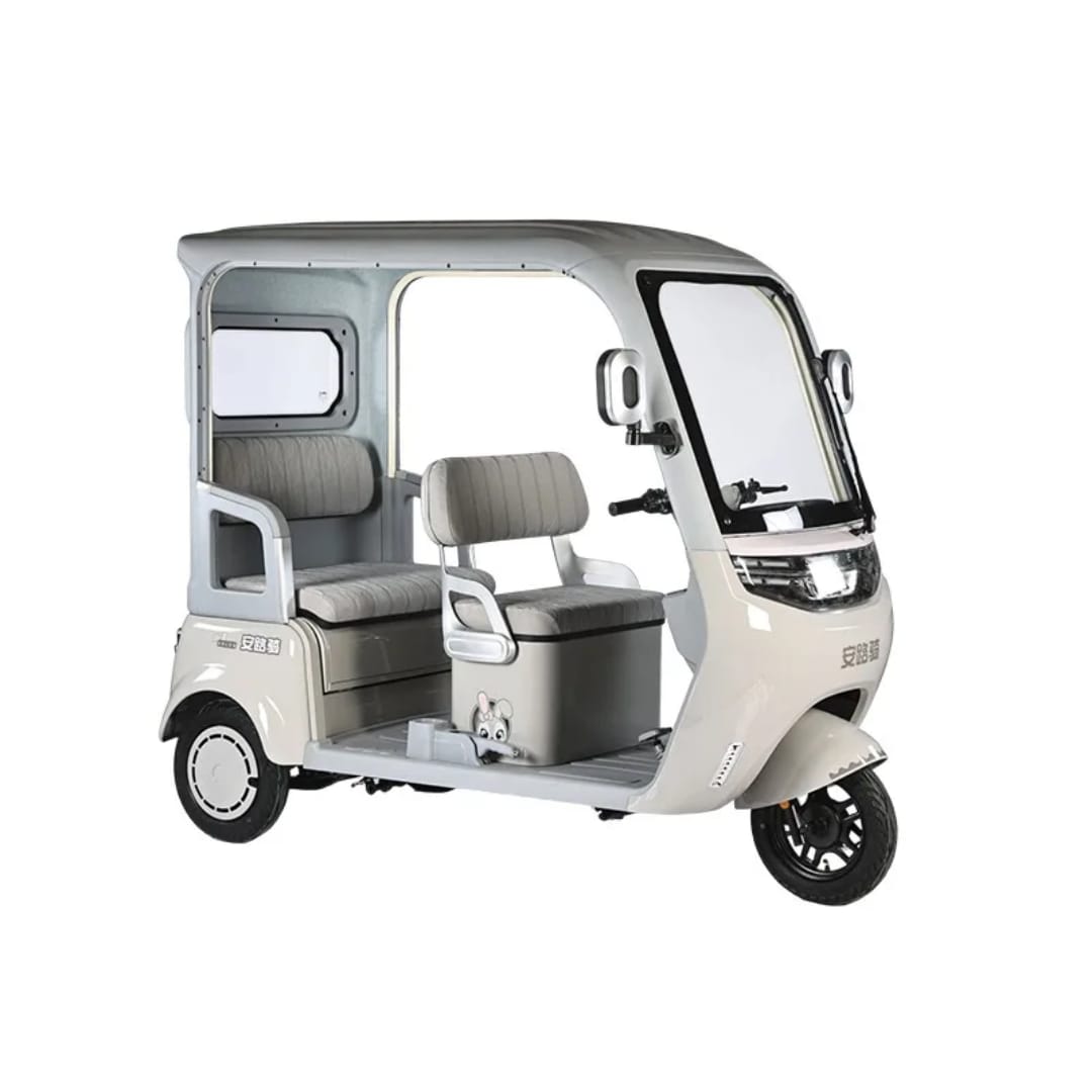 V8 Megawheels Premium 60 V Urban Roof Covered Back Electric Scooter Tricycle for 3 Passengers 2000W