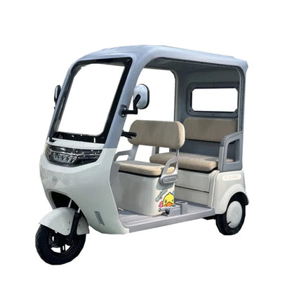 V8 Megawheels Premium 60 V Urban Roof Covered Back Electric Scooter Tricycle for 3 Passengers 2000W