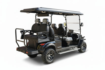 Megawheels Signature Lifted 6 Seater Off Road Golf Cart Front Facing 60 V With Mag Wheels & Warranty