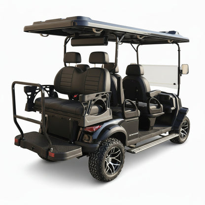 Megawheels Signature Lifted 6 Seater Off Road Golf Cart Front Facing 60 V With Mag Wheels & Warranty