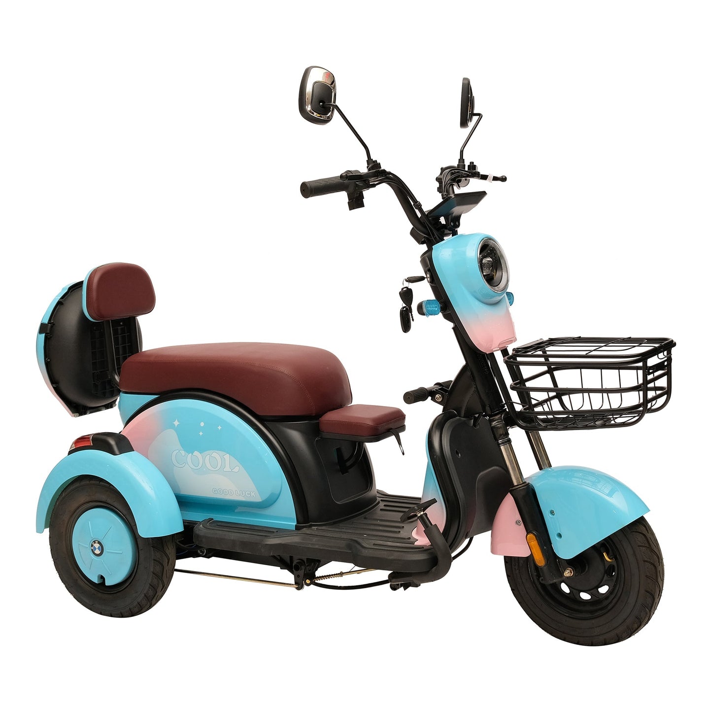 X3A Electric tricycle Mobility Vehicle Max Speed 25km/h, 40km Range, 600W Motor