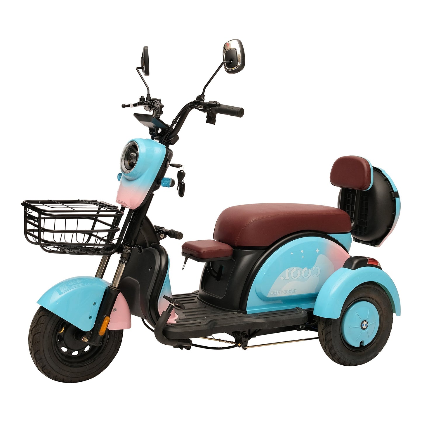 X3A Electric tricycle Mobility Vehicle Max Speed 25km/h, 40km Range, 600W Motor