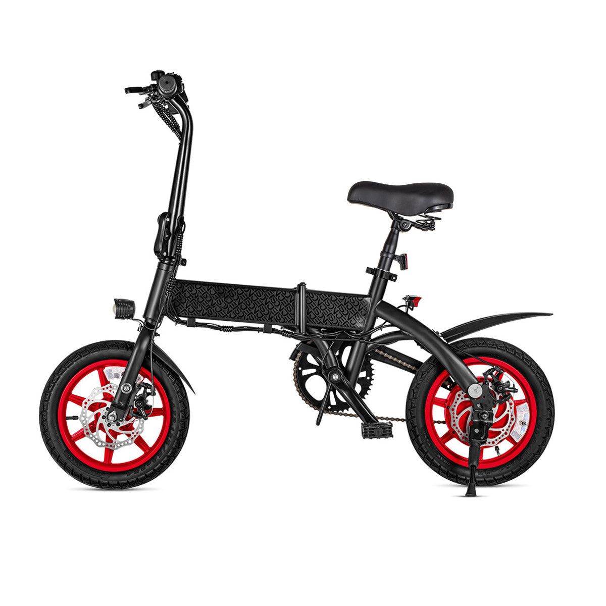 S7-14 Folding Electric Bicycle 350W Motor 36V 6Ah Lithium Battery 14 Inch Wheel Compact Folding Design LED Display