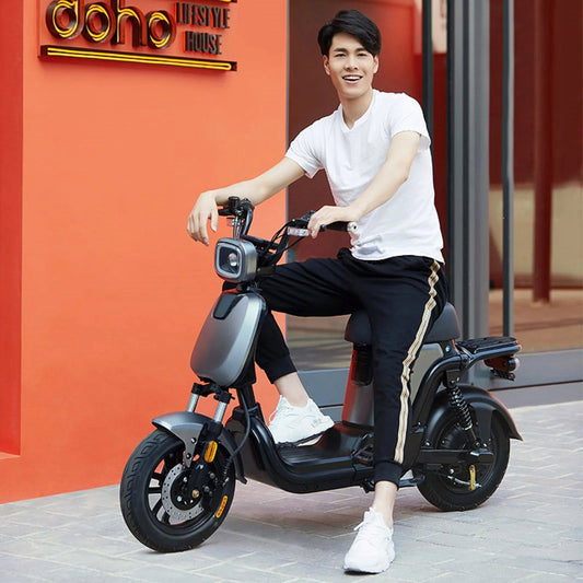 T1 Electric Bicycle 350W Brushless Motor 48V14Ah Lithium Battery City Commuter E Bike Long Range Smart Riding