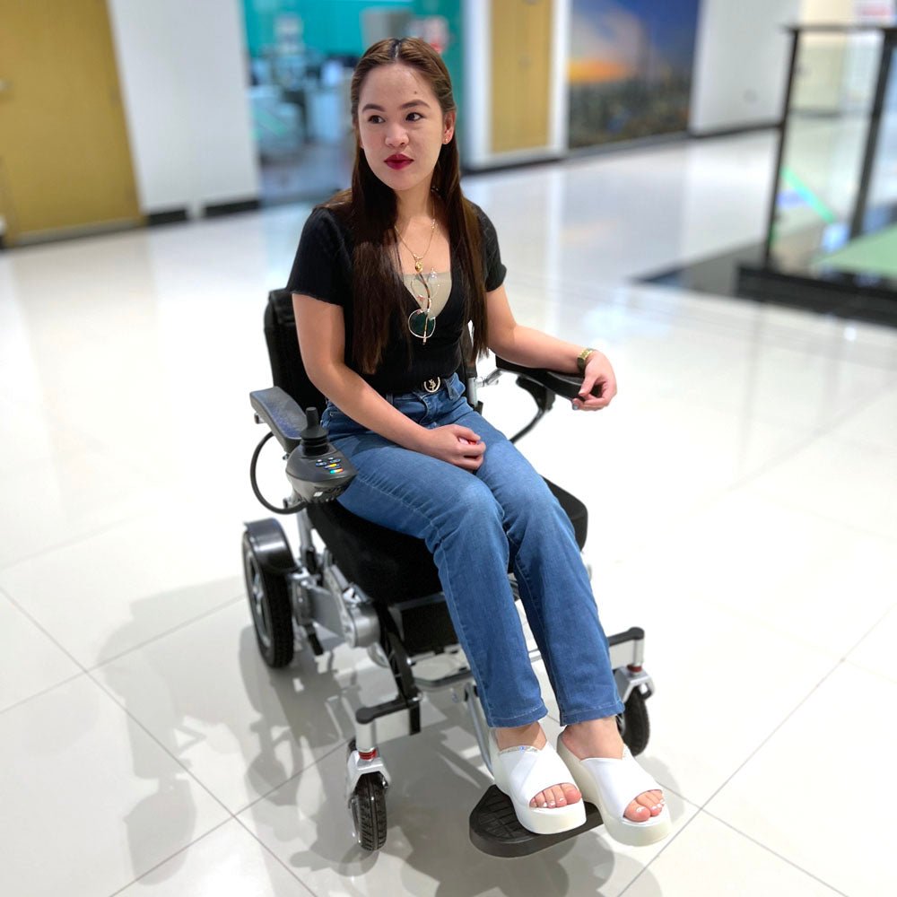 6012 Remote Control Folding Electric Wheelchair Lightweight  for Adults Elderly