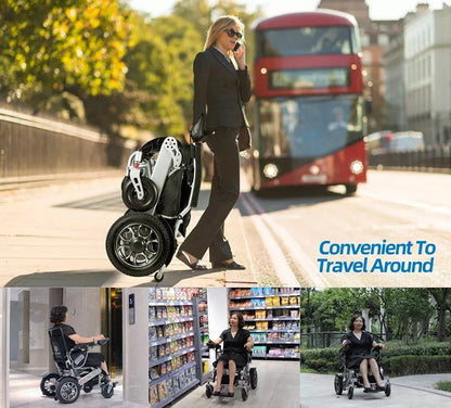6012 Remote Control Folding Electric Wheelchair Lightweight  for Adults Elderly