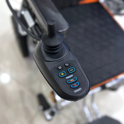 6019 Electric wheelchair High back with flatlay Electric Wheelchair for Adults All Terrain Lightweight Foldable Wheelchairs