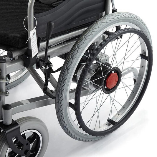 CN-6005 Electric wheelchair with flatlay Fully Lying Backrest Electric Wheelchair speed 6Km / H