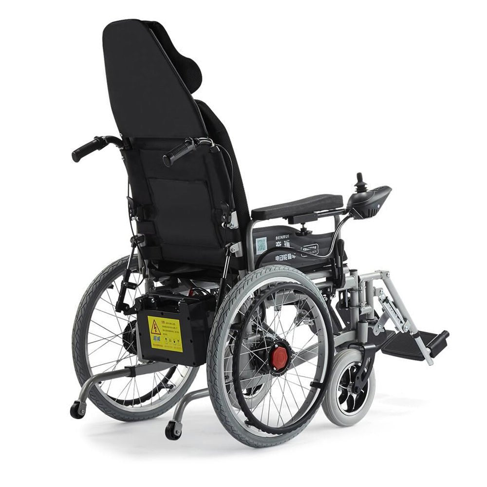 CN-6005 Electric wheelchair with flatlay Fully Lying Backrest Electric Wheelchair speed 6Km / H