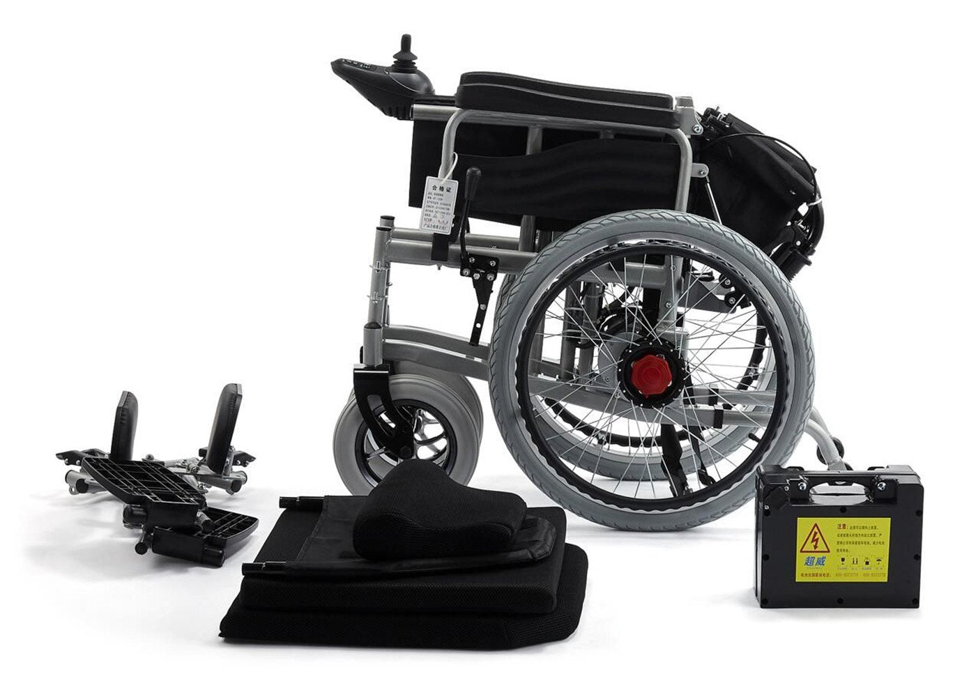 CN-6005 Electric wheelchair with flatlay Fully Lying Backrest Electric Wheelchair speed 6Km / H