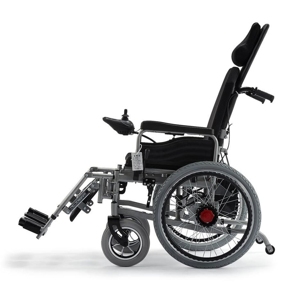 CN-6005 Electric wheelchair with flatlay Fully Lying Backrest Electric Wheelchair speed 6Km / H