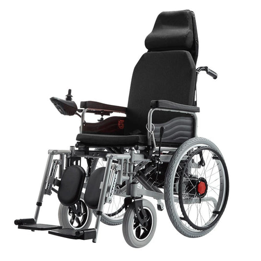 CN-6005 Electric wheelchair with flatlay Fully Lying Backrest Electric Wheelchair speed 6Km / H