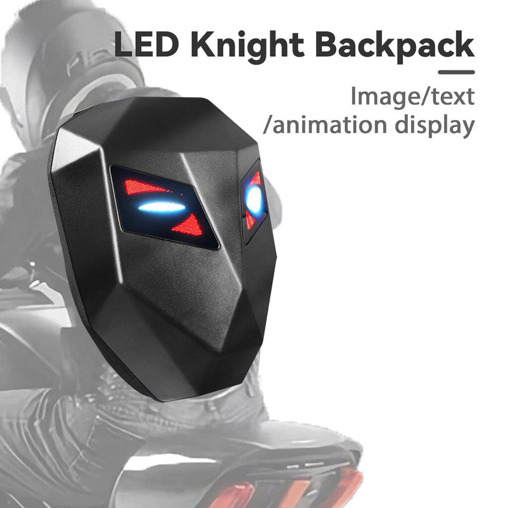 CRONY Iron Man LED Display Backpack Upgrade Iron Man LED Backpack Screen Knight Riding Backpack Cool Travel Bag Scooter Bag