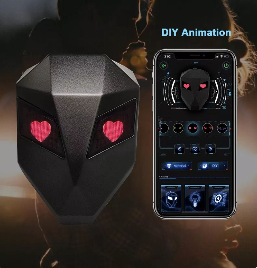 CRONY Iron Man LED Display Backpack Upgrade Iron Man LED Backpack Screen Knight Riding Backpack Cool Travel Bag Scooter Bag