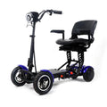 CRONY JP-Folding Four-Wheel Foldable Kick Scooter Electric Pedal Bike, Top Speed 18kmh, 20km Range, 500W