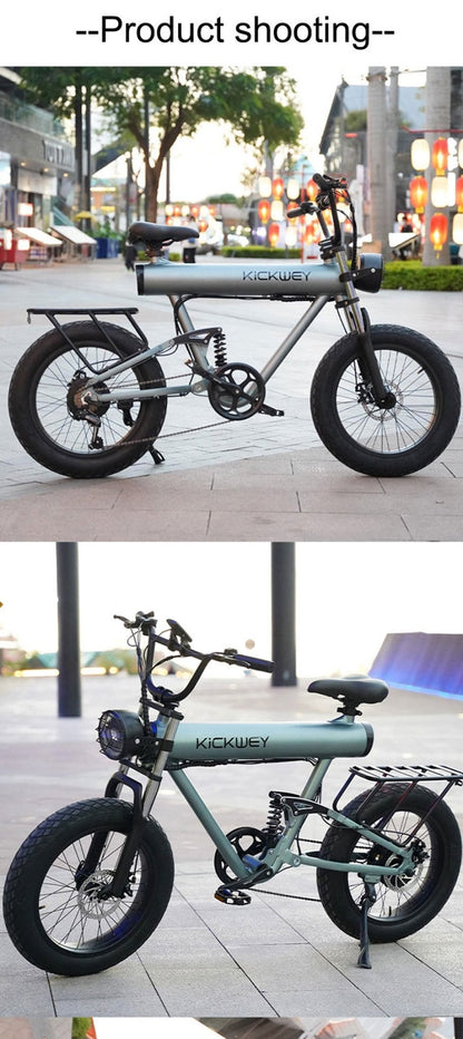 K20 Plus Electric Bicycle  Mountain Electric Bike 1000W 10AH Electric Style Bike Outdoor Entertainment Snow