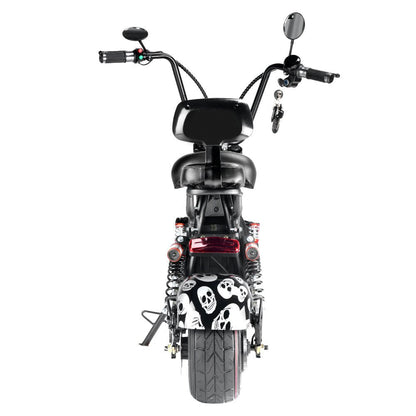 Small Harley Two-Seat Electric Motorcycle 1000W – Red Spider Edition Harley-style motorcycle