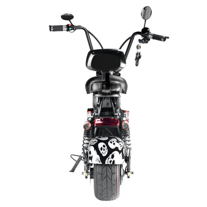 Small two seat big tires with BT two wheels adult  USA Flag Harley-style motorcycle