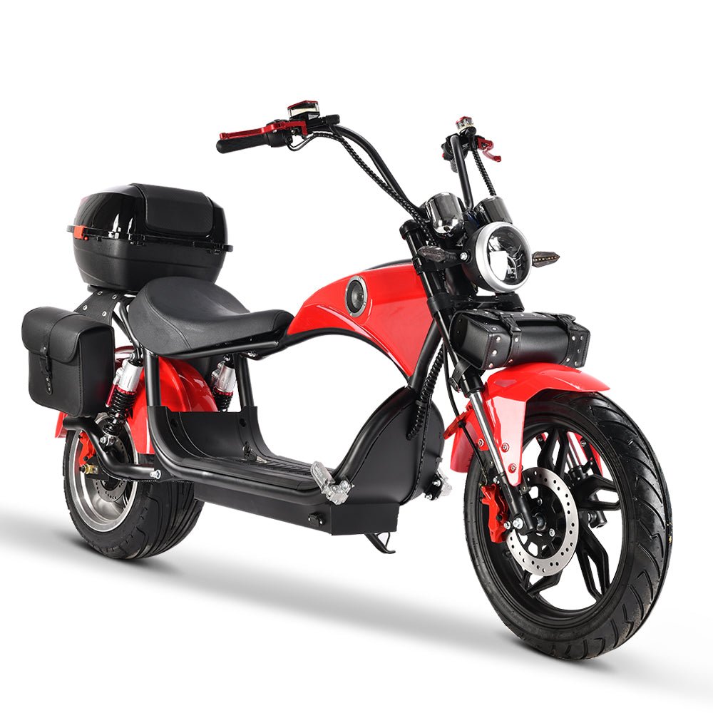 X1  Adult  with 4 Rear Luggage Boxes for Delivery Commute Harley-style motorcycle