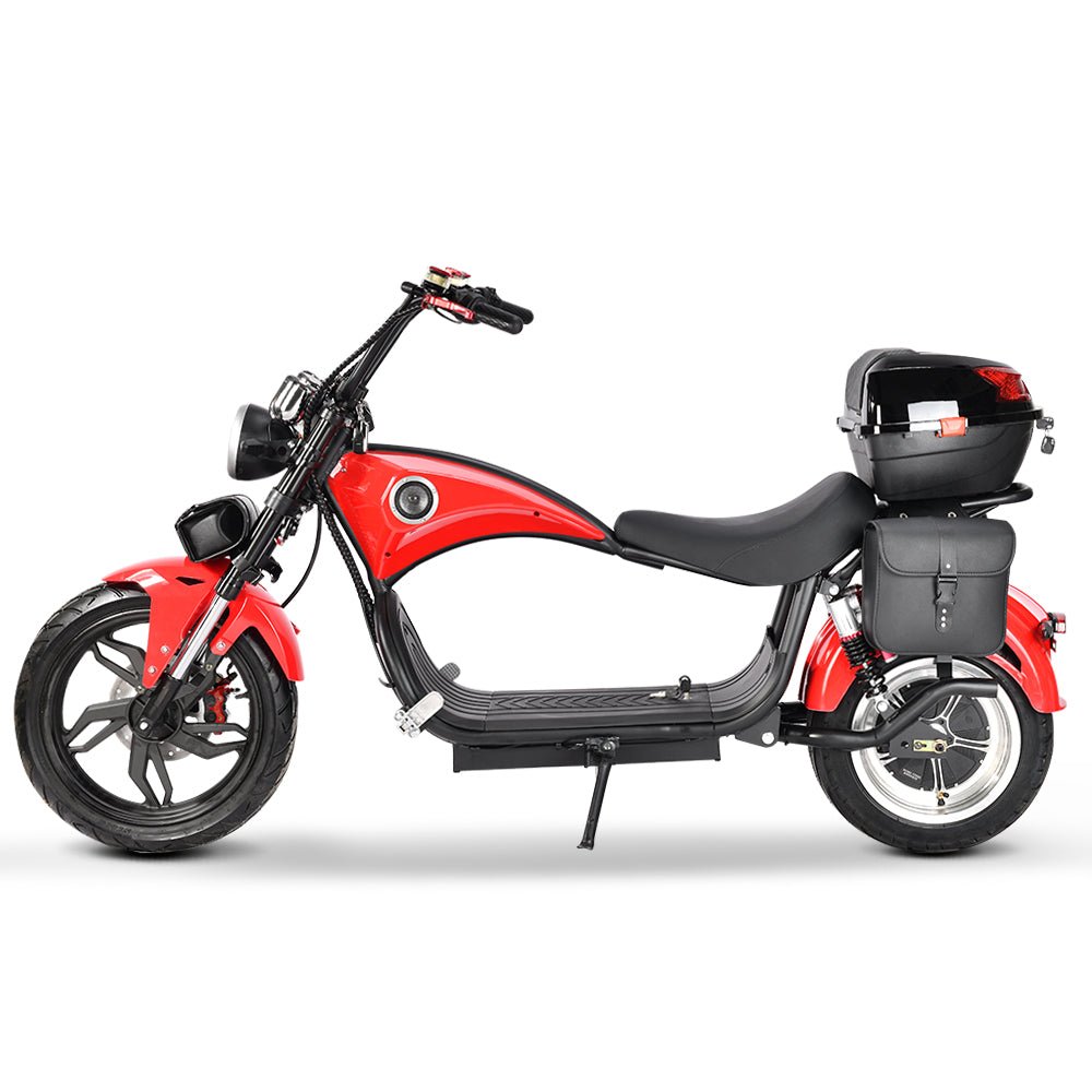 X1  Adult  with 4 Rear Luggage Boxes for Delivery Commute Harley-style motorcycle