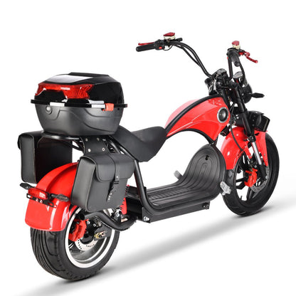 X1  Adult  with 4 Rear Luggage Boxes for Delivery Commute Harley-style motorcycle