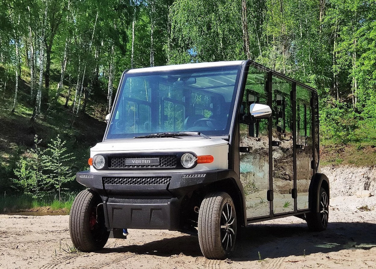 Megawheels LT AC Golf Car With Enclosed Doors  6 Seater Electric Mini Car