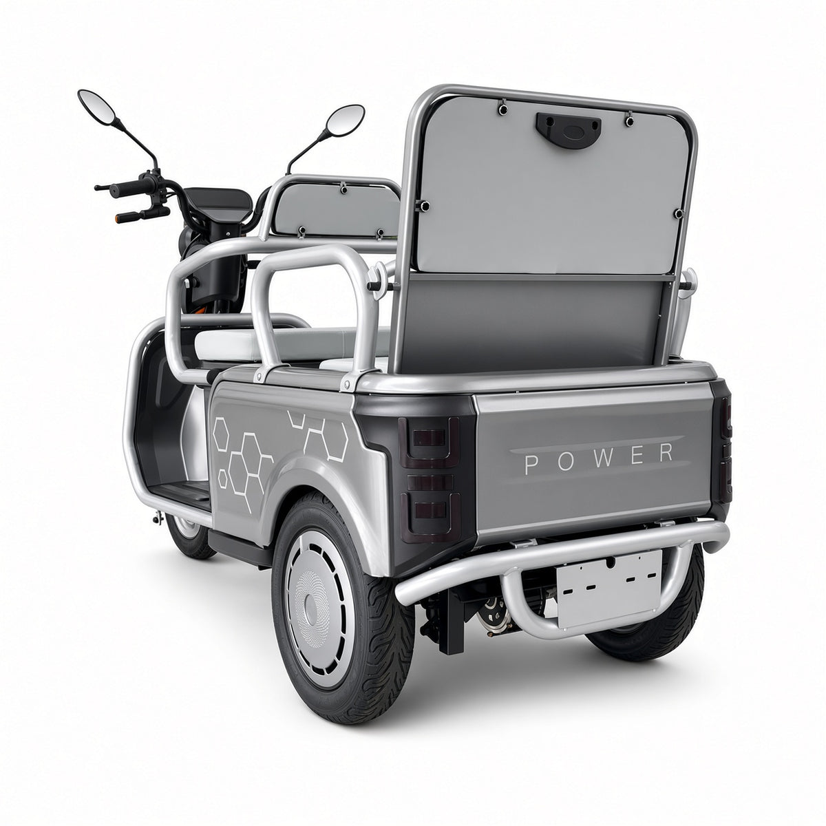L3 Leisure Electric Tricycle 500W 48V/60V 700×800mm Cargo Box Wide Foldable Seat 175kg Rated Load