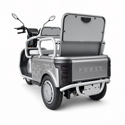 L3 Leisure Electric Tricycle 500W 48V/60V 700×800mm Cargo Box Wide Foldable Seat 175kg Rated Load