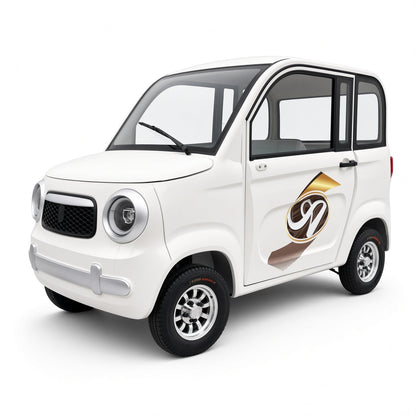 C4 4-Door 4-Seater Electric Mini Car 48V/60V 1000W Motor Separate Seats for Community Travel
