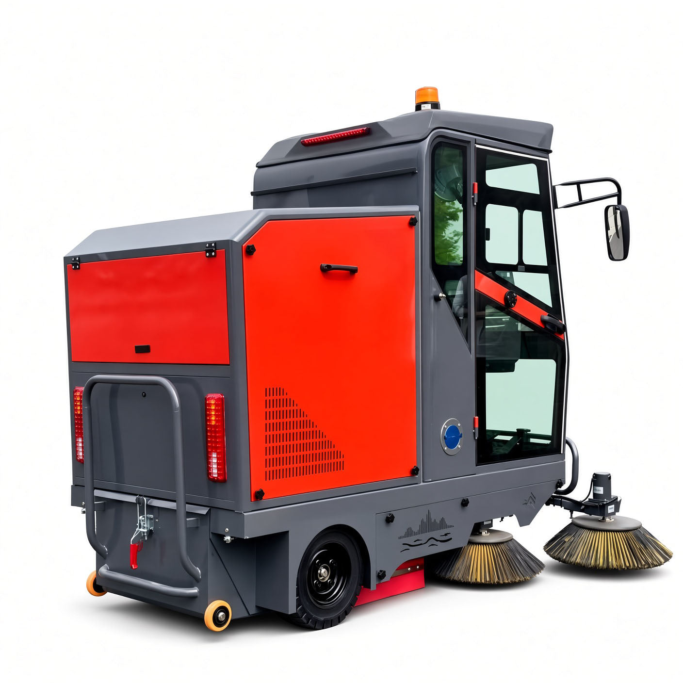 YX-20E Electric Street Sweeper 2050mm Sweeping Width 9000-16000㎡/h Efficiency 48V Drive Intelligent Control