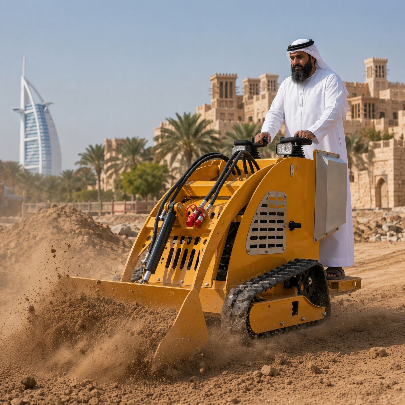 ME280 Tracked Loader Gasoline Engine Max Pin Height 1800mm 500kg Load Capacity for Multi-Scenario Ope Mini excavator