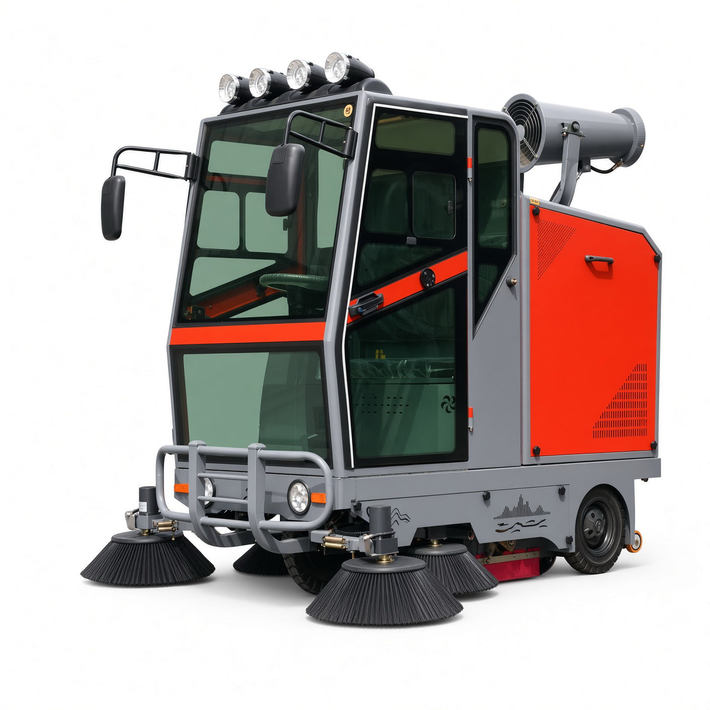 YX-G20E Electric Street Sweeper 2050mm Sweeping Width 9000-16000㎡/h Efficiency 48V Drive High-Pressure Pump Intelligent Control