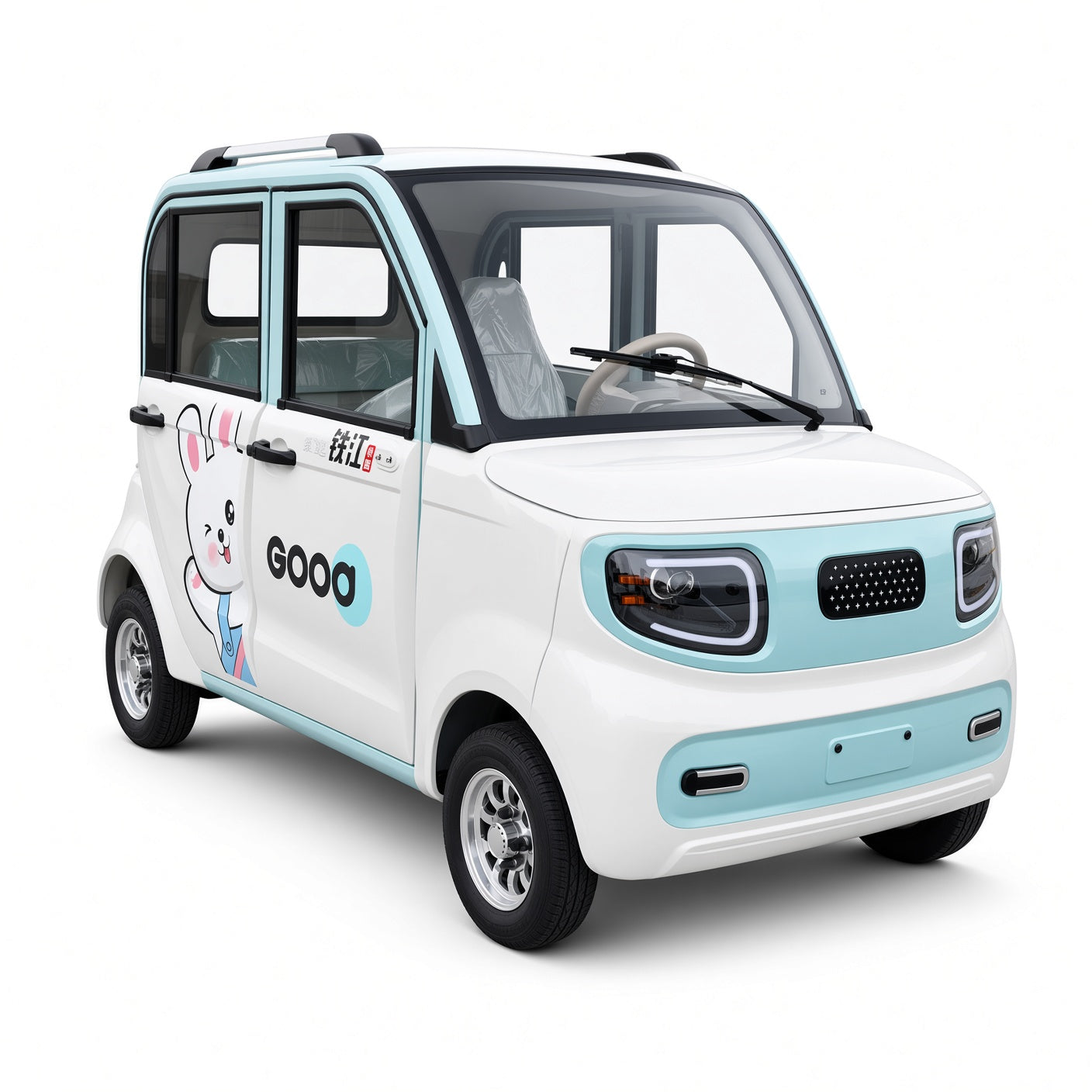 X6 4-Door 4-Seater Electric Mini Car 48V/60V 1000W Motor 80-100km Range for Community Travel