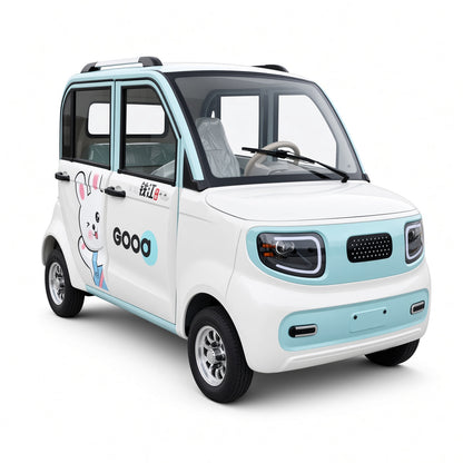 X6 4-Door 4-Seater Electric Mini Car 48V/60V 1000W Motor 80-100km Range for Community Travel