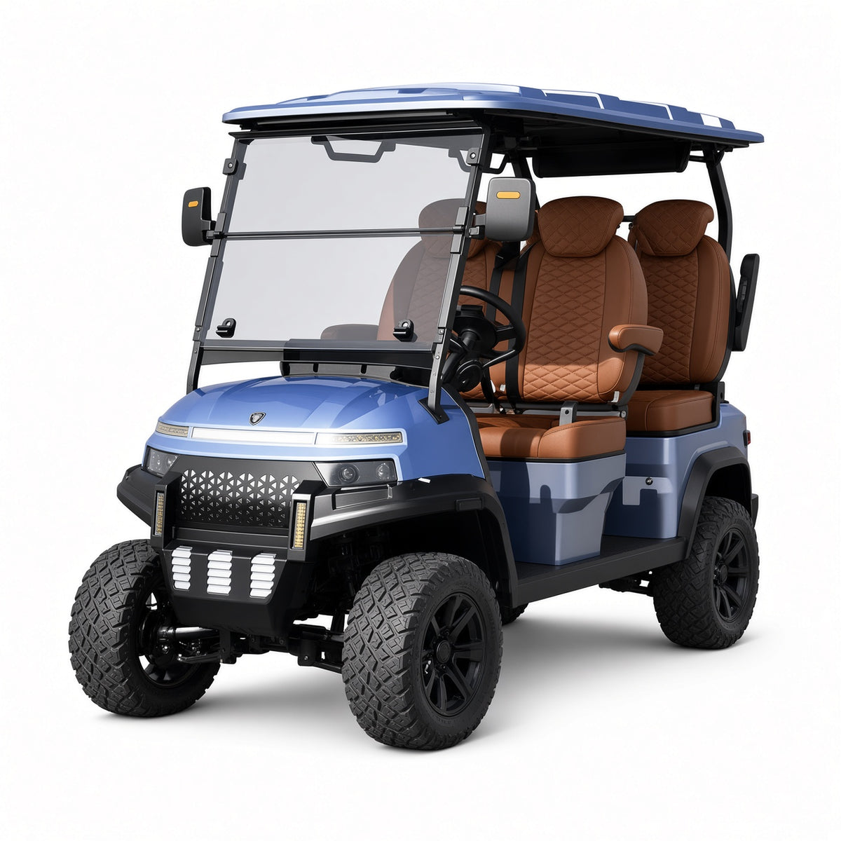 QL4 Electric Golf Sightseeing Cart 100km Range 26-45km/h Adjustable Speed 110V/220V Lithium Charging