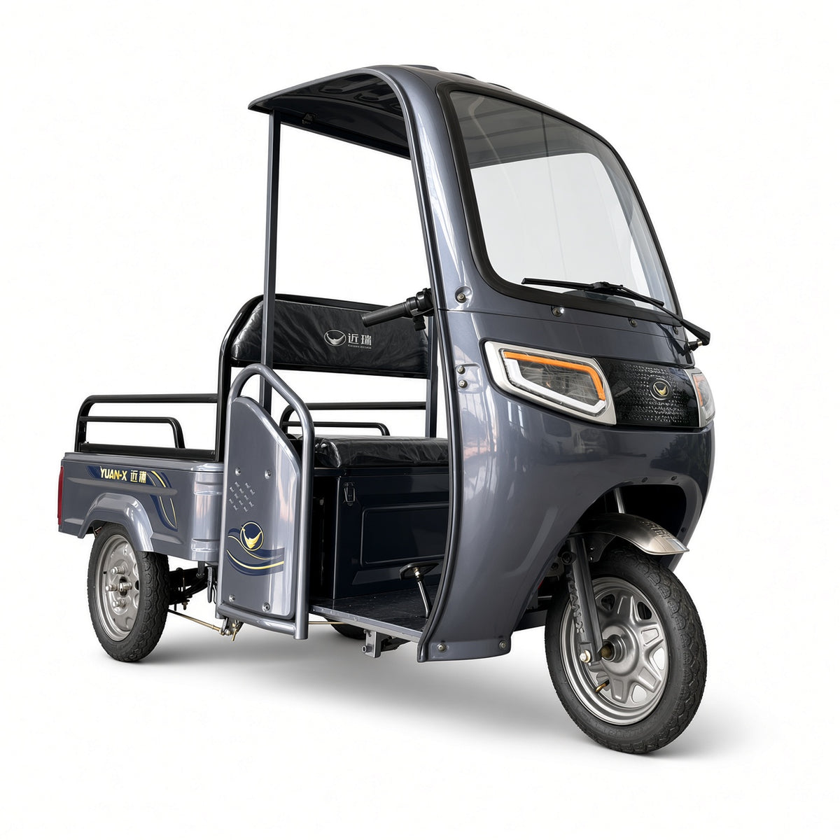 X5-110 Starlight Luxury Flatbed Electric Tricycle 1.1m Cabin 800W 48V/60V 160kg Rated Load