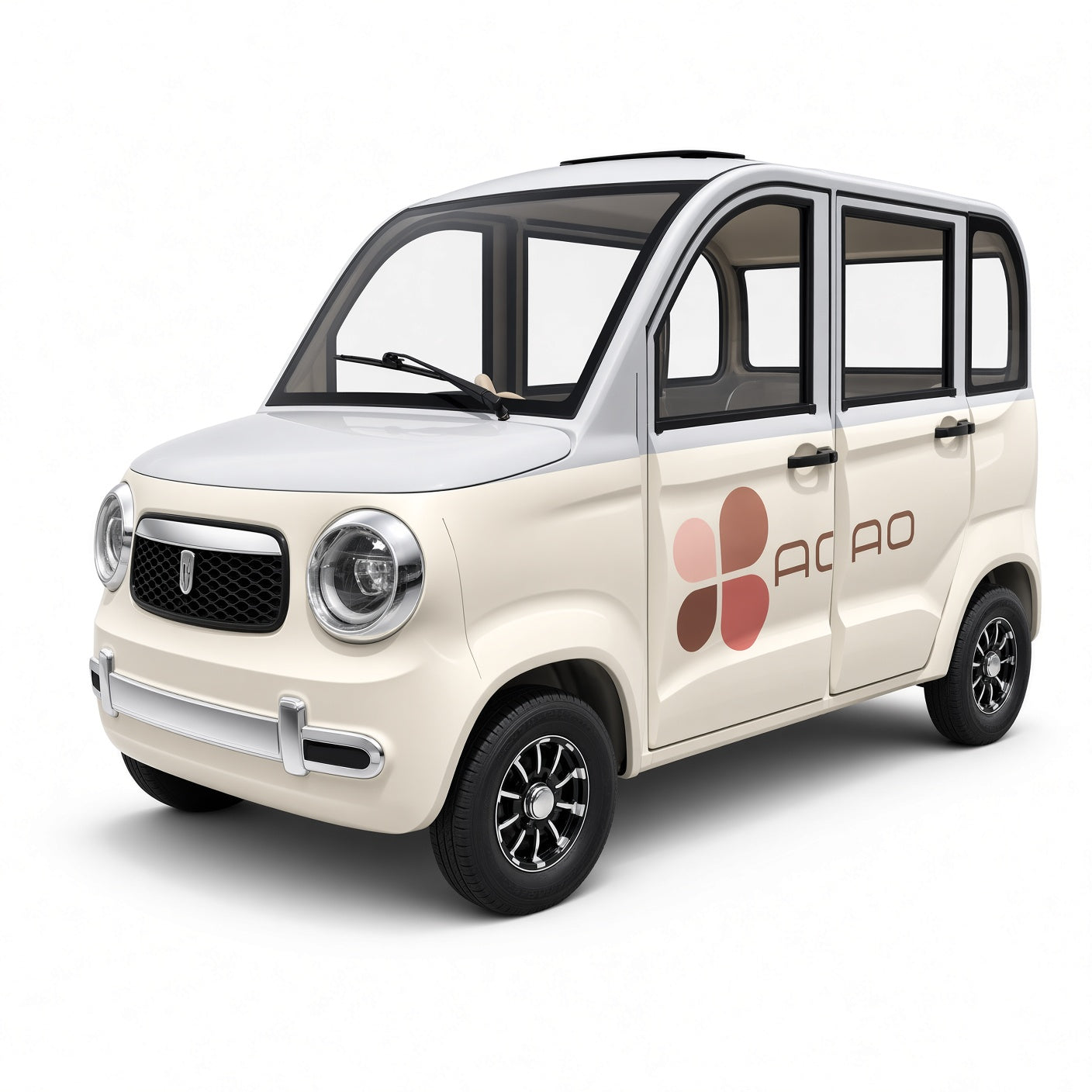 C4 4-Door 4-Seater Electric Mini Car 48V/60V 1000W Motor Separate Seats for Community Travel