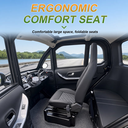 EV31 Electric Cabin Tricycle L2E 2.2kW Motor 60V Lead-Acid/NCM 50-60km Range 2-3 Seater 45km/h