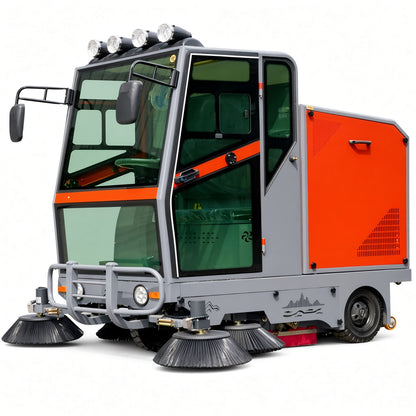 YX-20E Electric Street Sweeper 2050mm Sweeping Width 9000-16000㎡/h Efficiency 48V Drive Intelligent Control