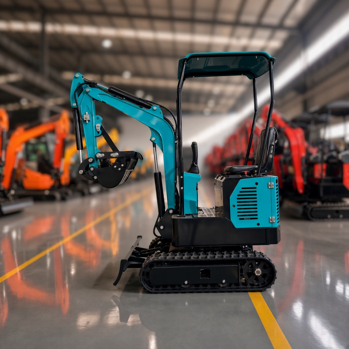 QH12-3 Mini Excavator Diesel Engine Max Digging Depth 1700mm for Narrow Space Operations