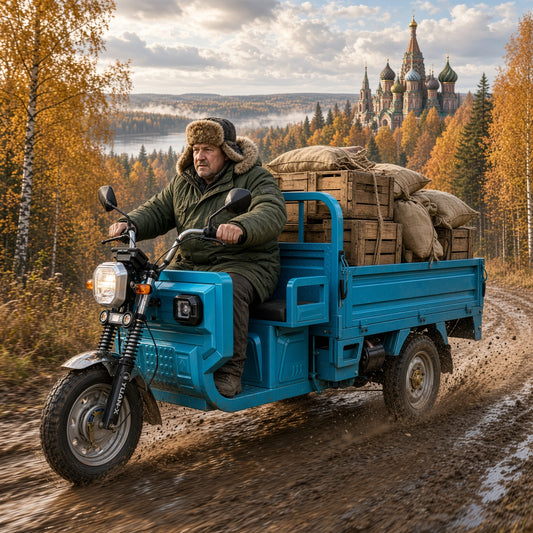 F7-160 Extreme-Core Electric Cargo Tricycle 1.6m 1200W PMSM Motor 60V/72V 475kg Rated
