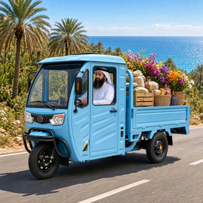 CL1500DZH-3A Electric Cargo Tricycle L2E 72V 58Ah 1.5kW Motor 70-80km Range 45km/h
