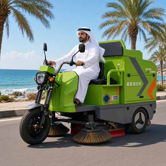 YX-14C Three-Wheel Electric Street Sweeper 1400mm Sweeping Width 9000-15000㎡/h Efficiency 48V Drive Intelligent Contr