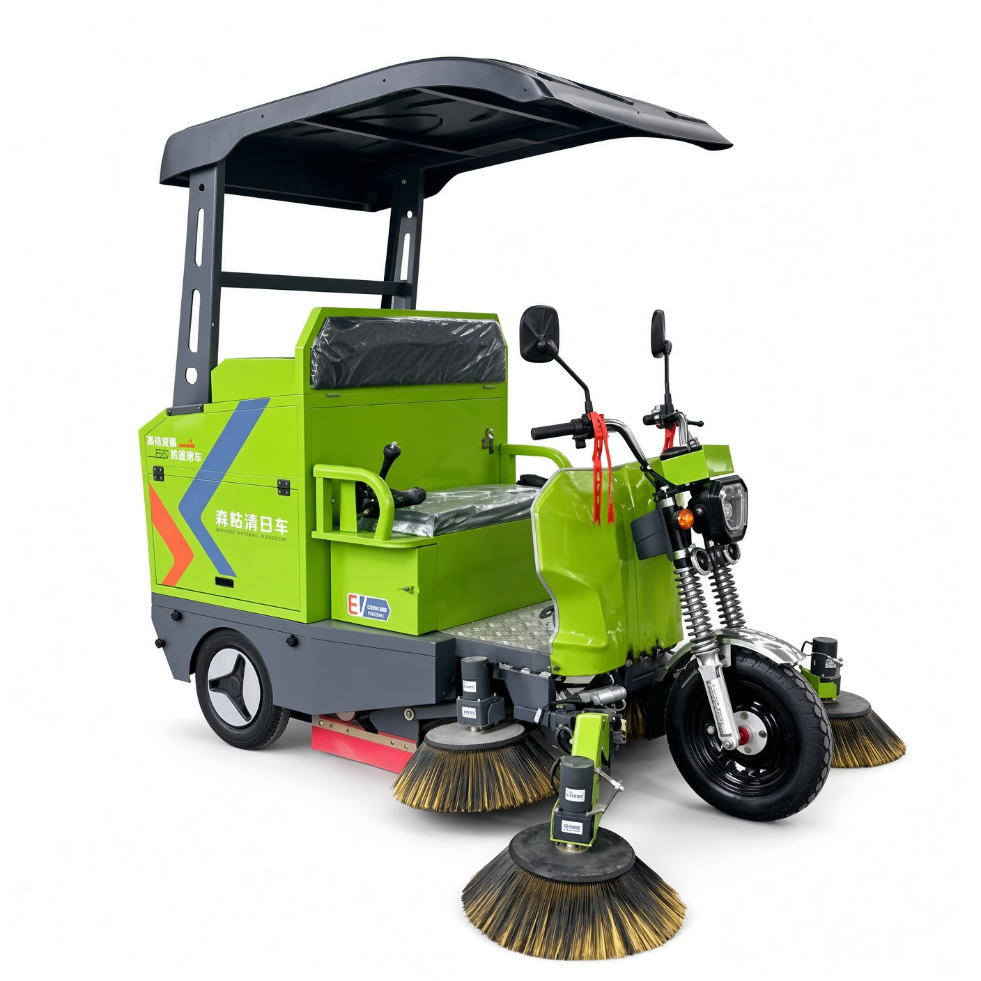 YX-14C Three-Wheel Electric Street Sweeper 1400mm Sweeping Width 9000-15000㎡/h Efficiency 48V Drive Intelligent Contr