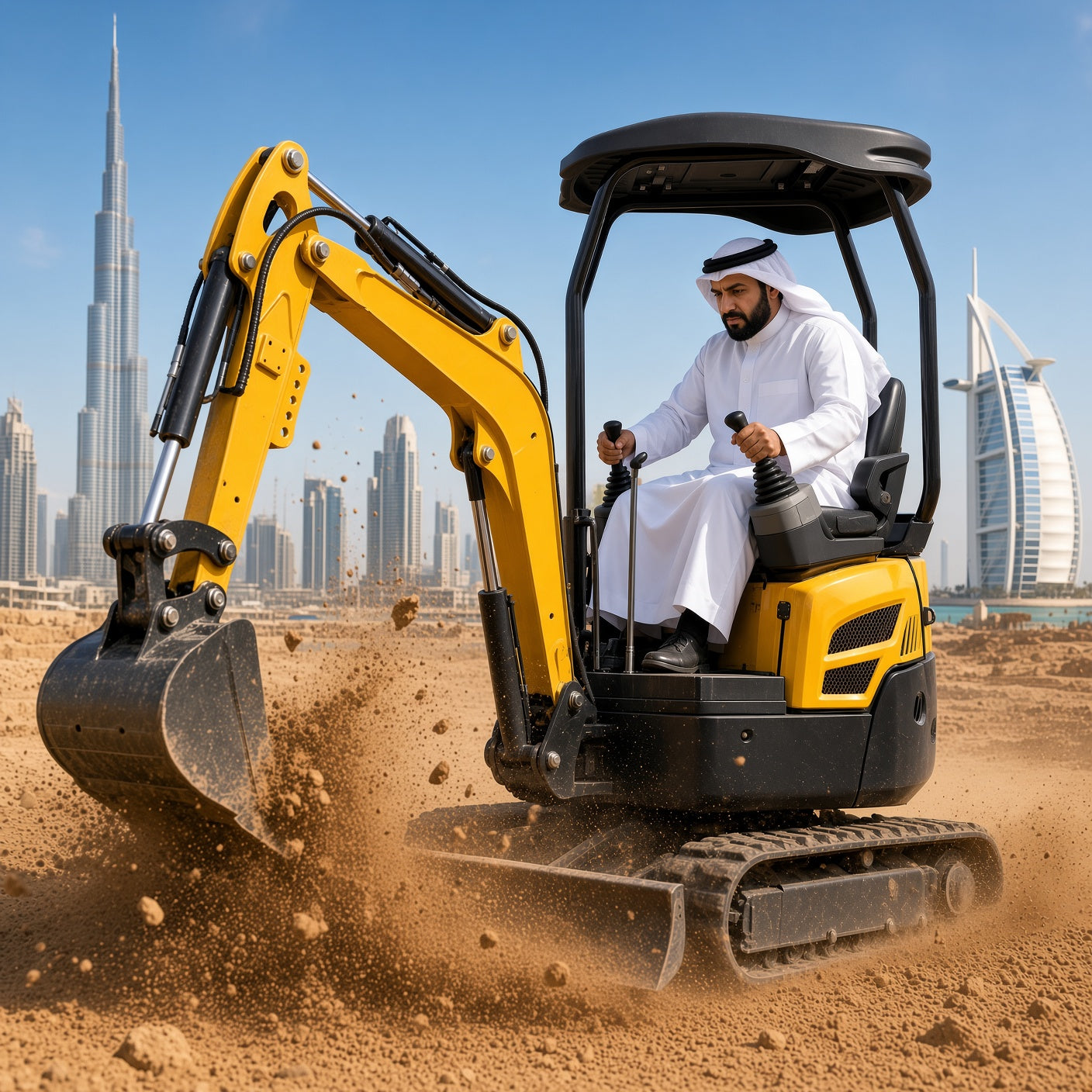 ME16 Mini Excavator 1000kg Diesel Engine Max Digging Depth 1800mm for Narrow Space Operations