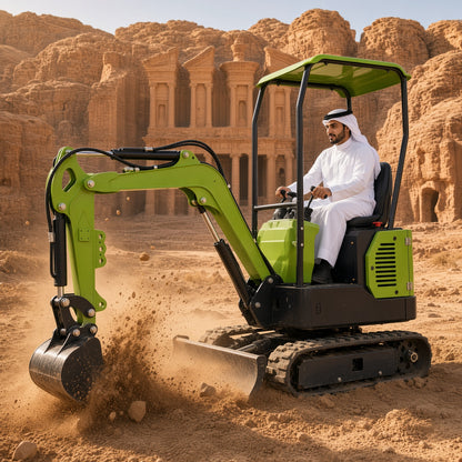QH12-3 Mini Excavator Diesel Engine Max Digging Depth 1700mm for Narrow Space Operations