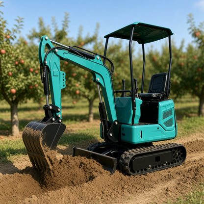 XZ12 Mini Excavator 760kg Diesel Engine Max Digging Depth 1700mm for Narrow Space Operations